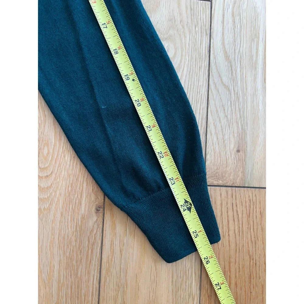 La Ligne Ben Cardigan Silk Cashmere Wool Forest Green Preppy Womens Size M